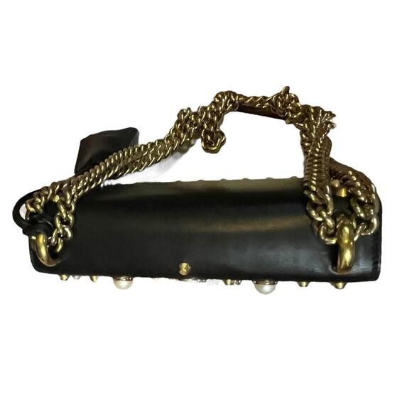 Gucci Black Leather Faux Pearl Padlock Shoulder Bag - Picture 16 of 16